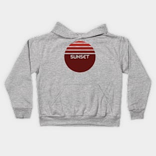 Sunset Corp Logo Kids Hoodie